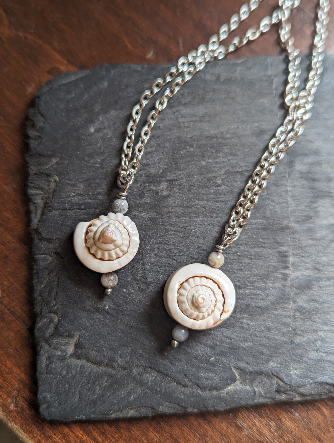 Spiral Shell Stainless Steel Necklace