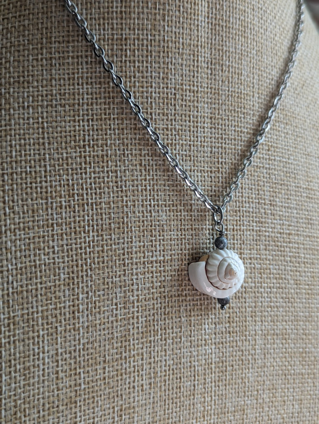 Spiral Shell Stainless Steel Necklace