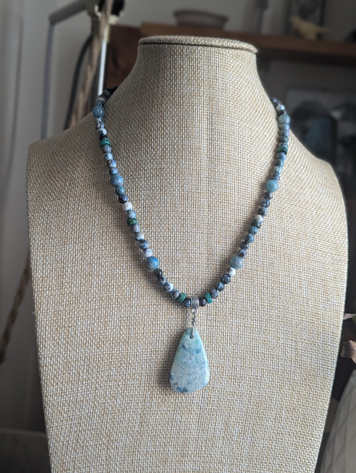 Stormy Seas Beaded Necklace