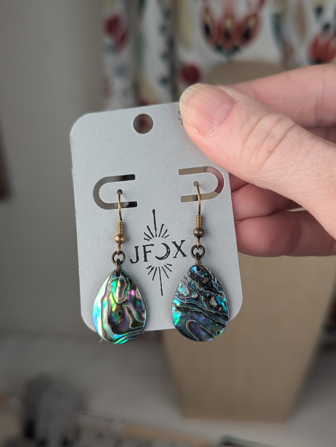 Abalone Tear Drop Earrings