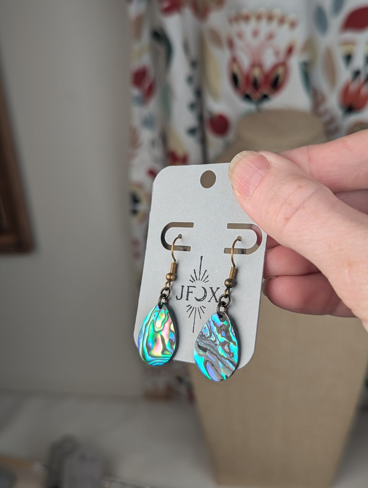 Abalone Tear Drop Earrings