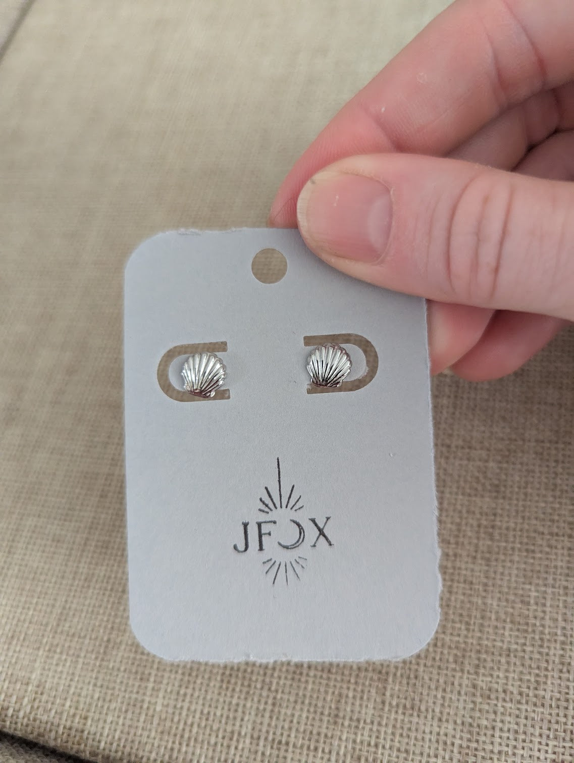 Silver Shell Studs