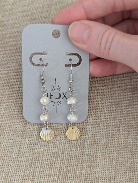 Freshwater Pearls and Mother of Pearl Shell Drops