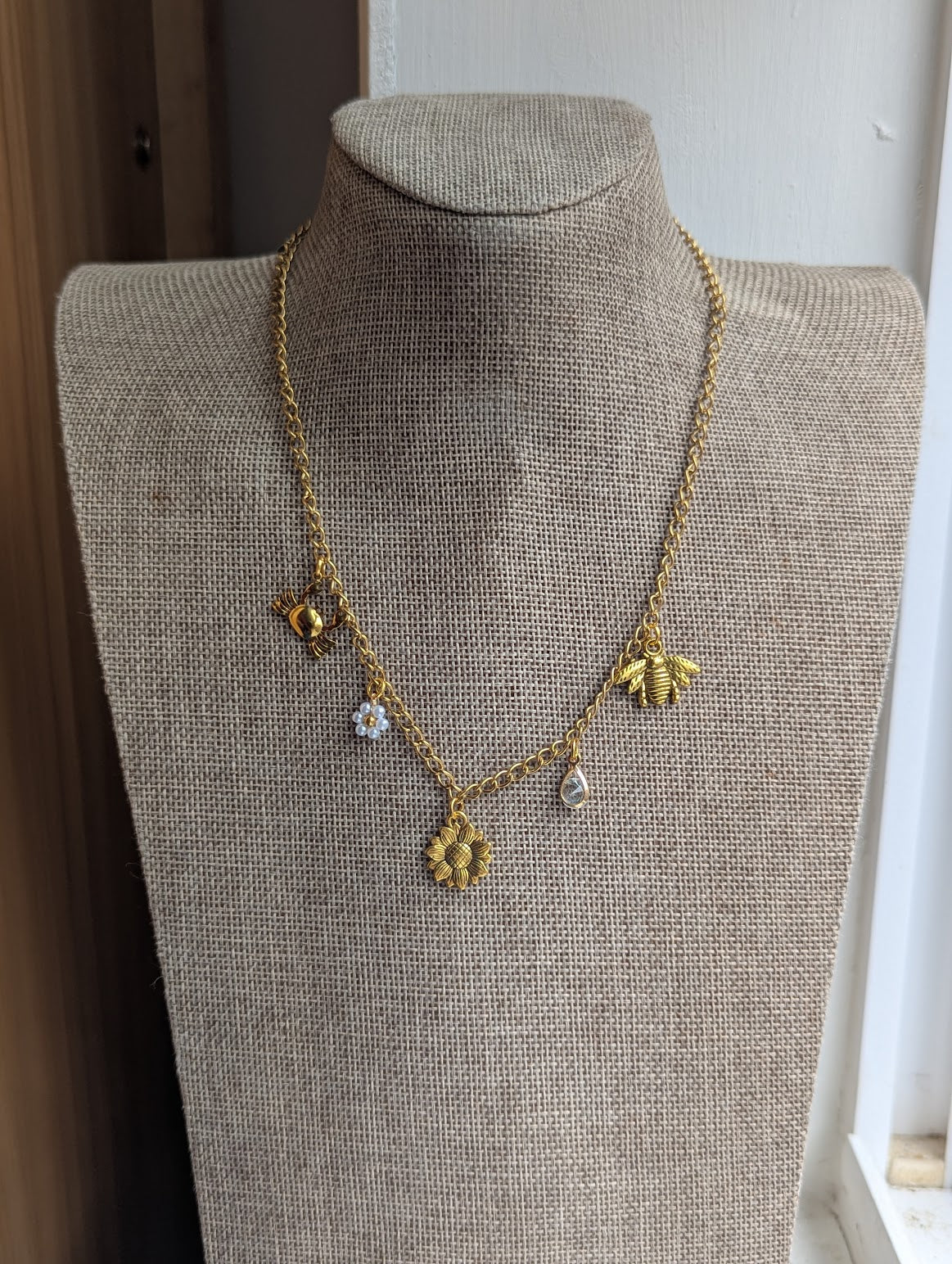 Mixed Gold Charm Necklace