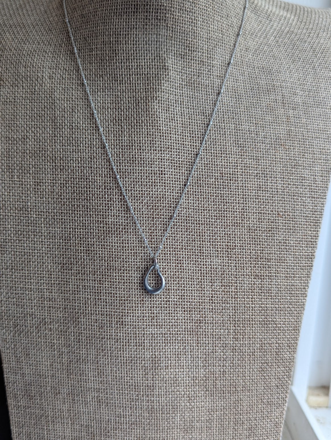 Abstract Silver Stainless Satellite Necklace