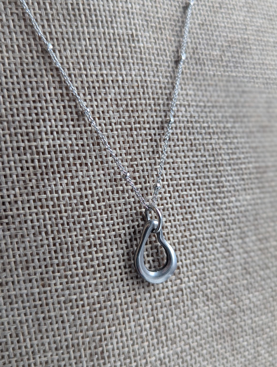 Abstract Silver Stainless Satellite Necklace