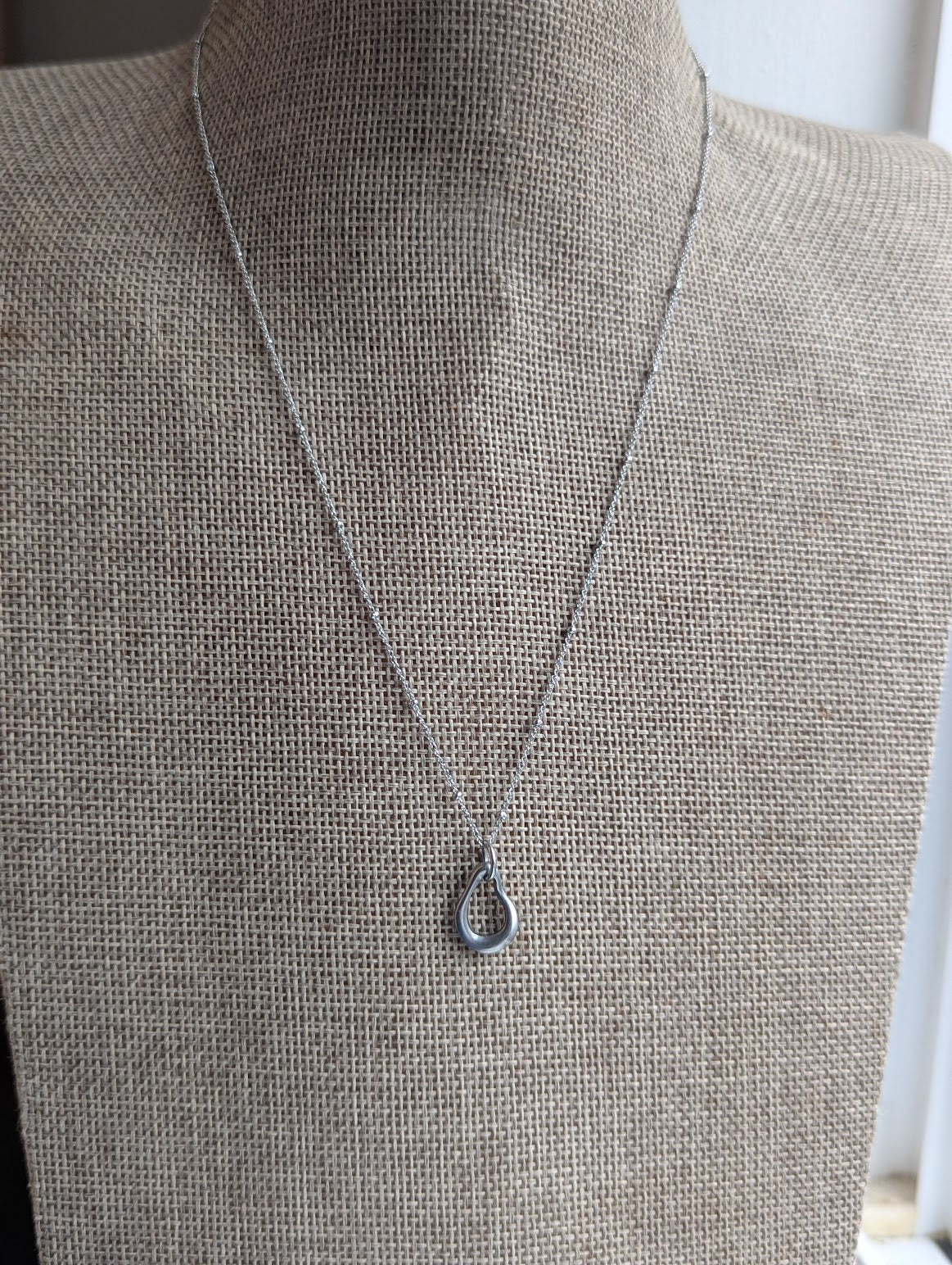 Abstract Silver Stainless Satellite Necklace