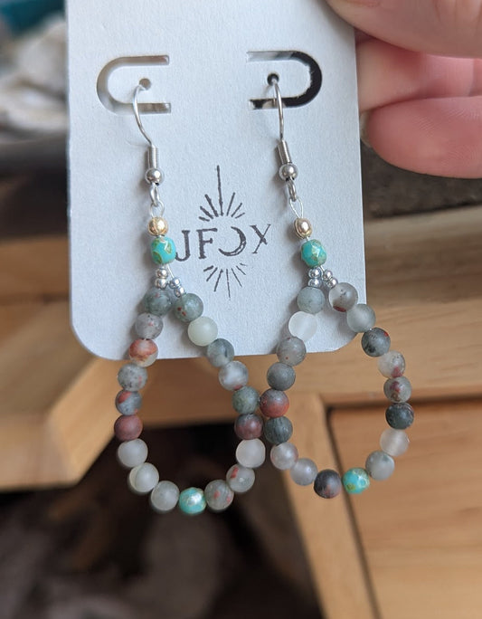 Bloodstone and Chrysoprase Loops