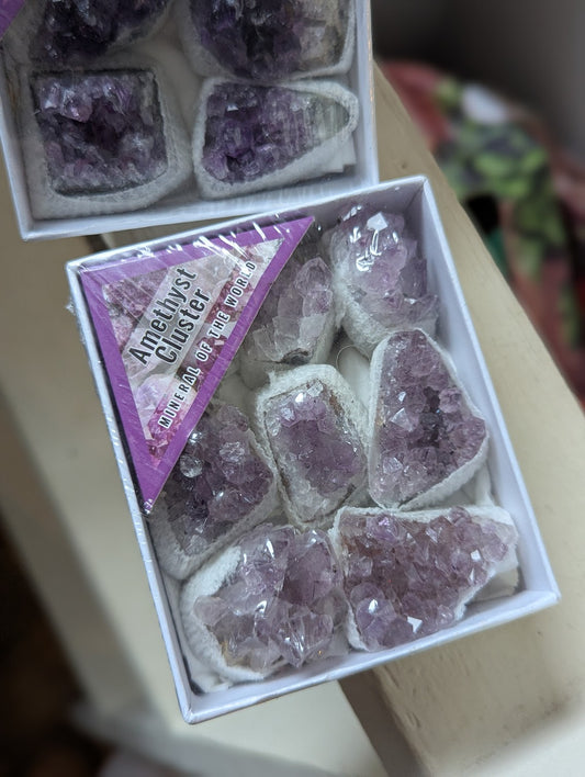 Amethyst Cluster Gift Box