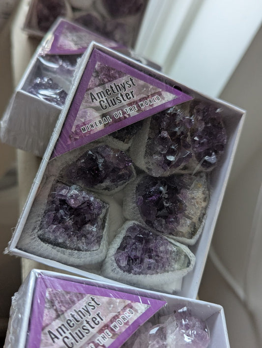 Amethyst Cluster Gift Box