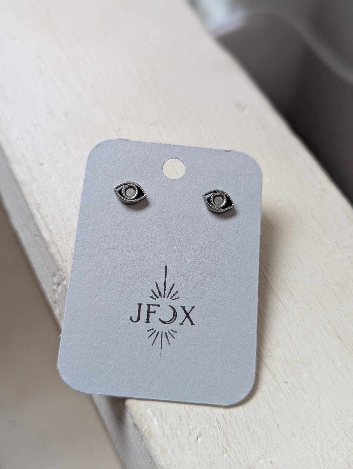 Evil Eye Silver Stainless Studs