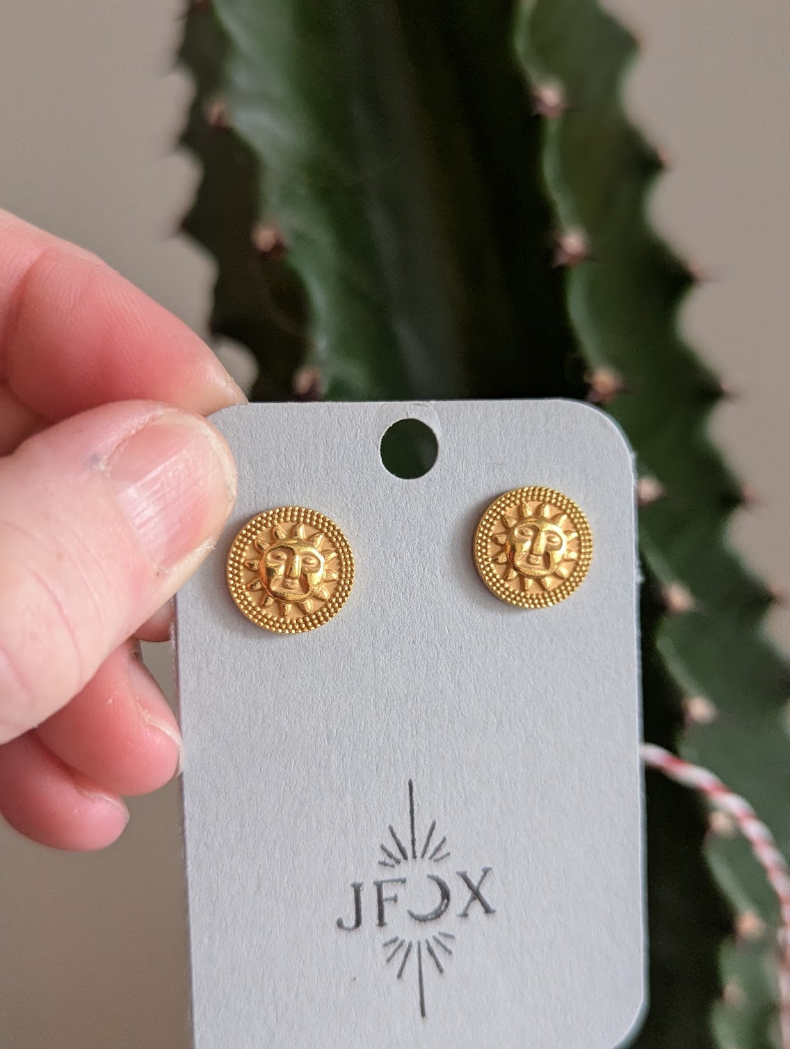 Sun Golden Brass Studs