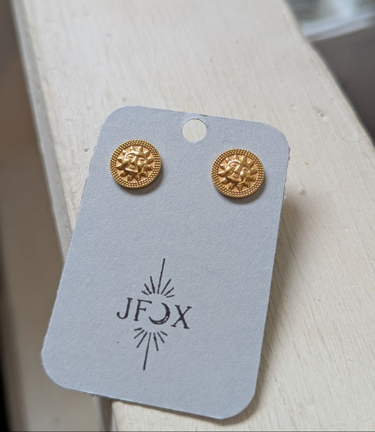 Sun Golden Brass Studs