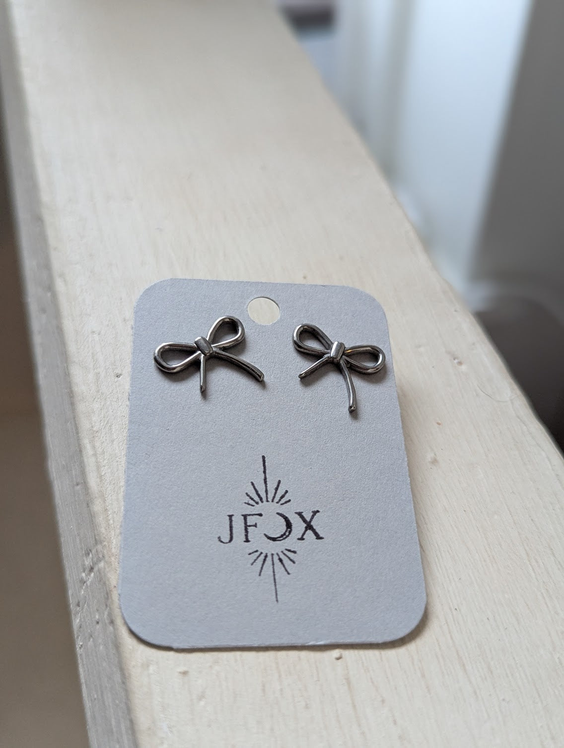 Silver Bow Studs