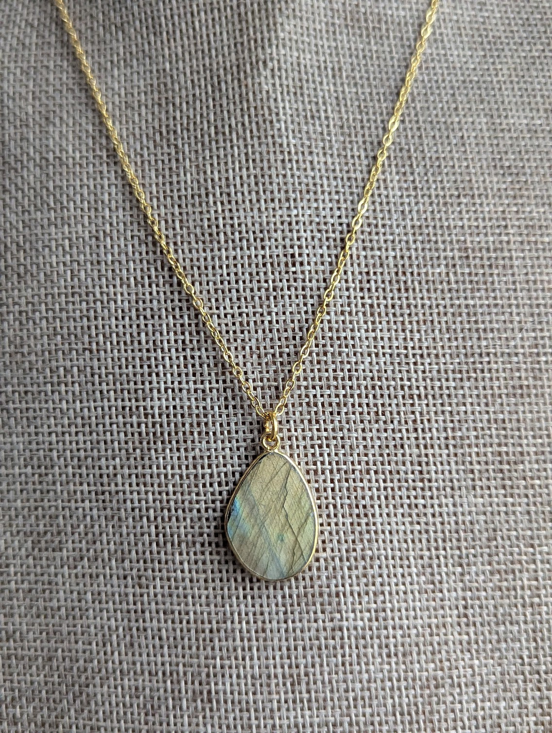 Labradorite Gold Necklace