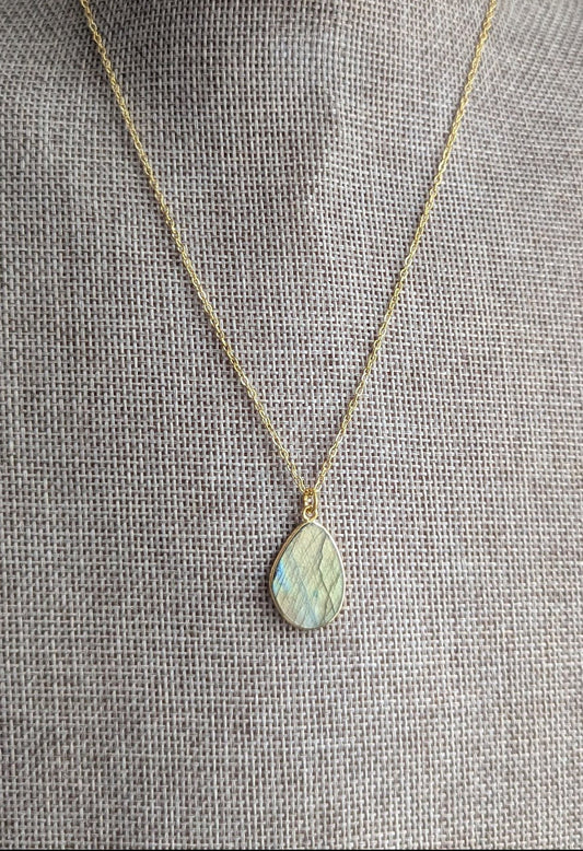 Labradorite Gold Necklace