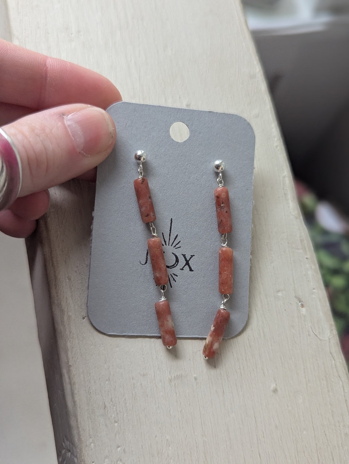 Flower Agate Trio Sterling Silver