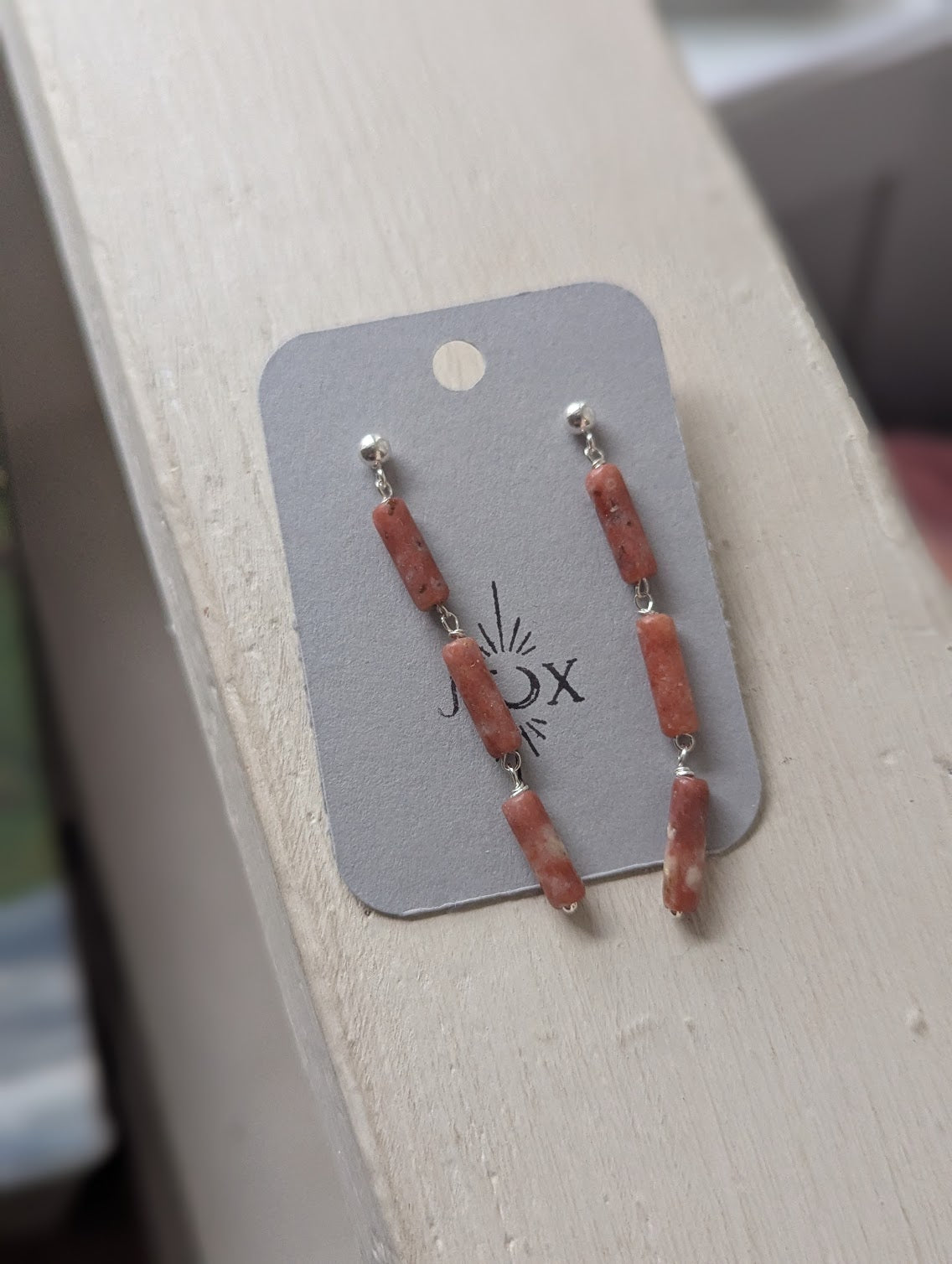 Flower Agate Trio Sterling Silver