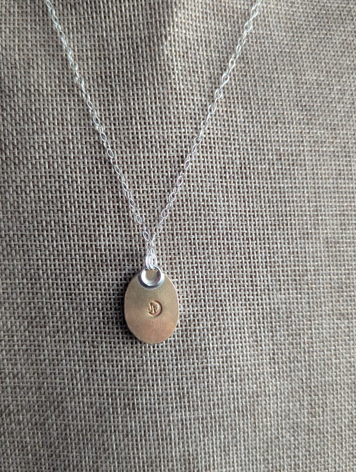 Dendritic Agate Mixed Metal Necklace