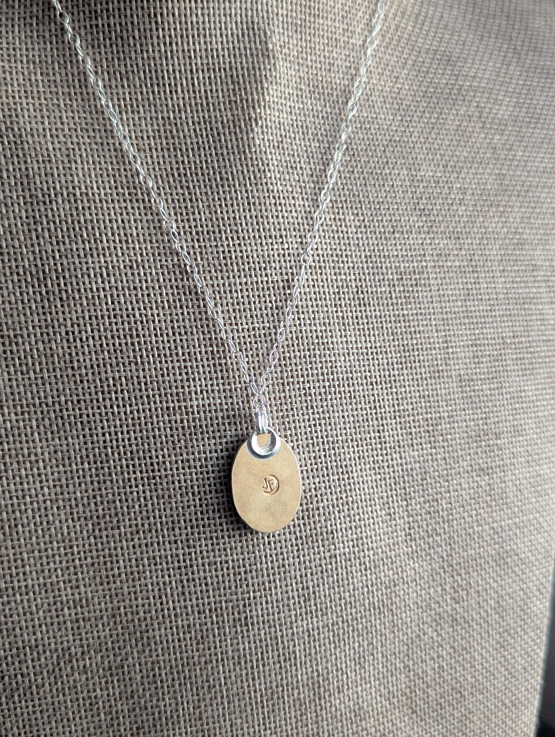 Dendritic Agate Mixed Metal Necklace