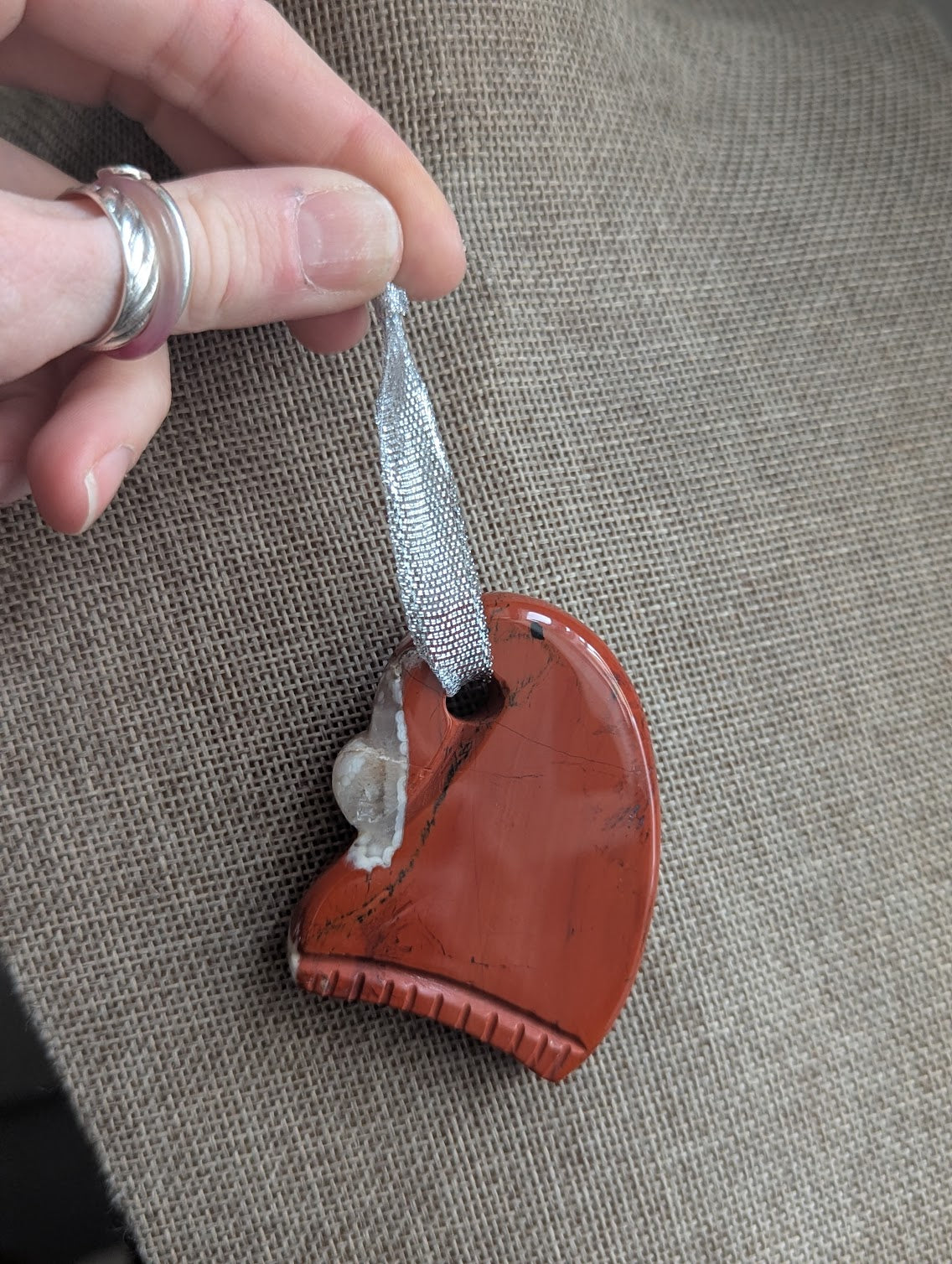 Red Jasper Santa Hat Christmas Decoration (Various Colors Available)