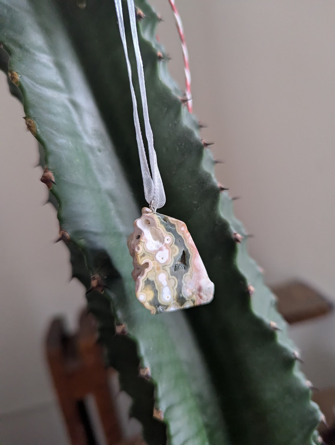 8th Vein Ocean Jasper Tumbled Gemstone Ornament (Various Stones Available)