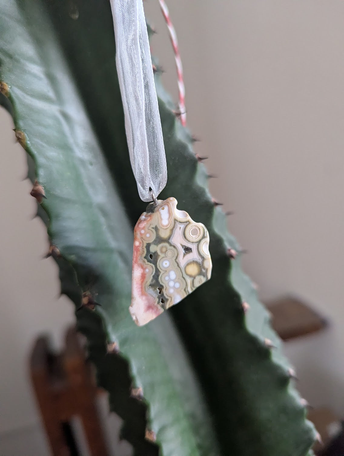 8th Vein Ocean Jasper Tumbled Gemstone Ornament (Various Stones Available)