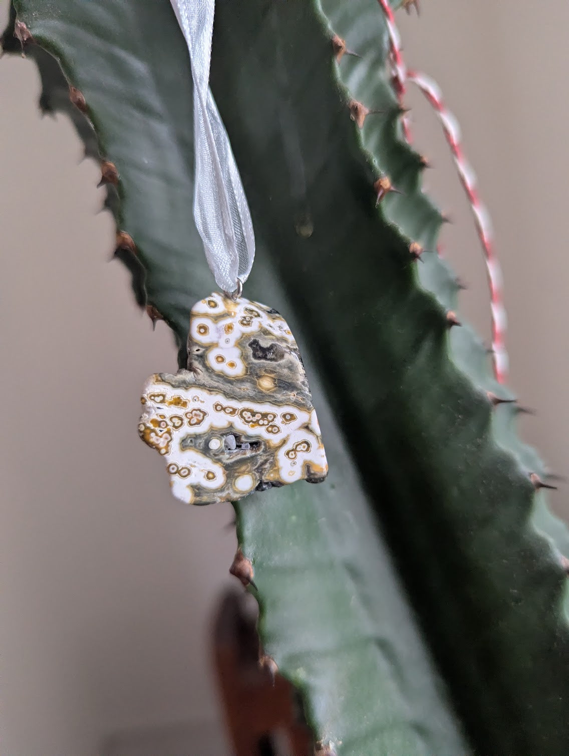 8th Vein Ocean Jasper Tumbled Gemstone Ornament (Various Stones Available)