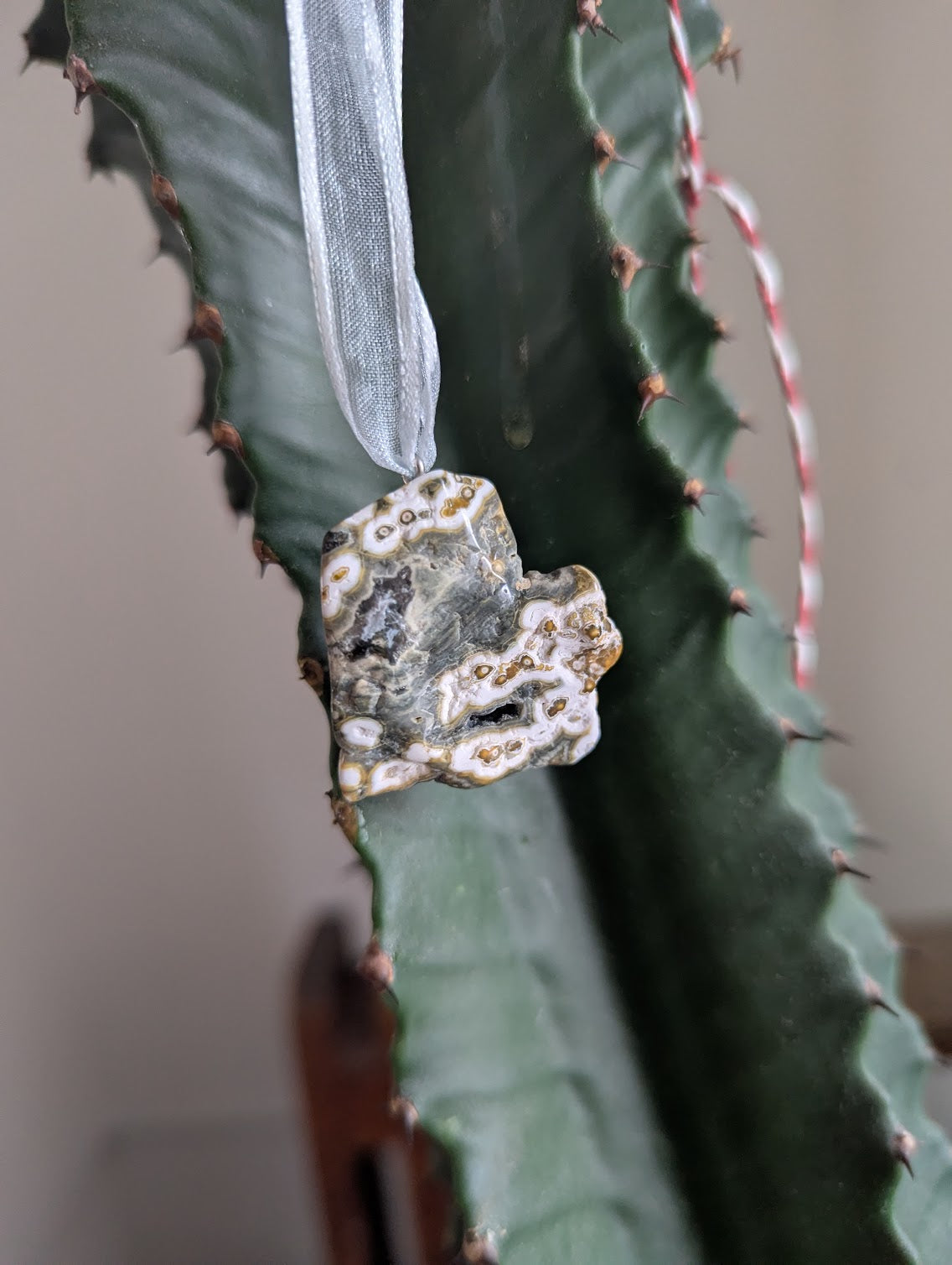 8th Vein Ocean Jasper Tumbled Gemstone Ornament (Various Stones Available)