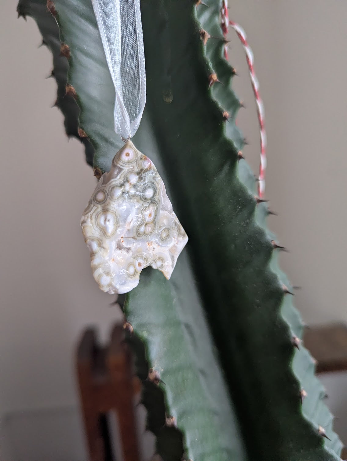 8th Vein Ocean Jasper Tumbled Gemstone Ornament (Various Stones Available)