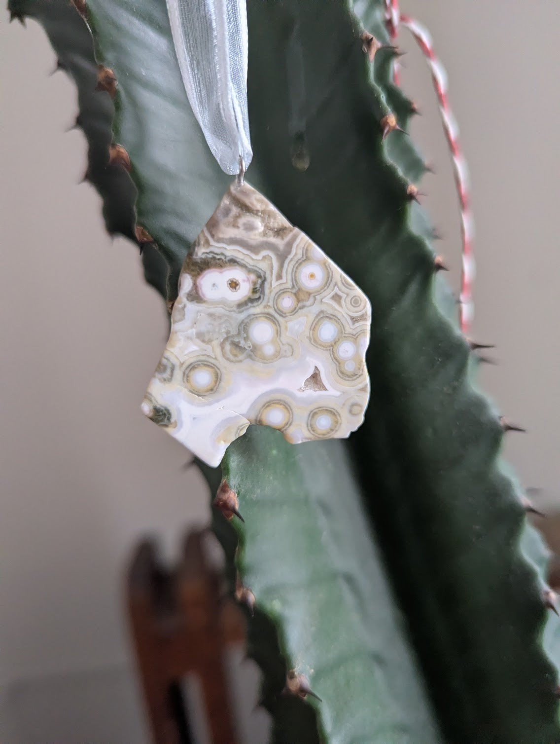 8th Vein Ocean Jasper Tumbled Gemstone Ornament (Various Stones Available)