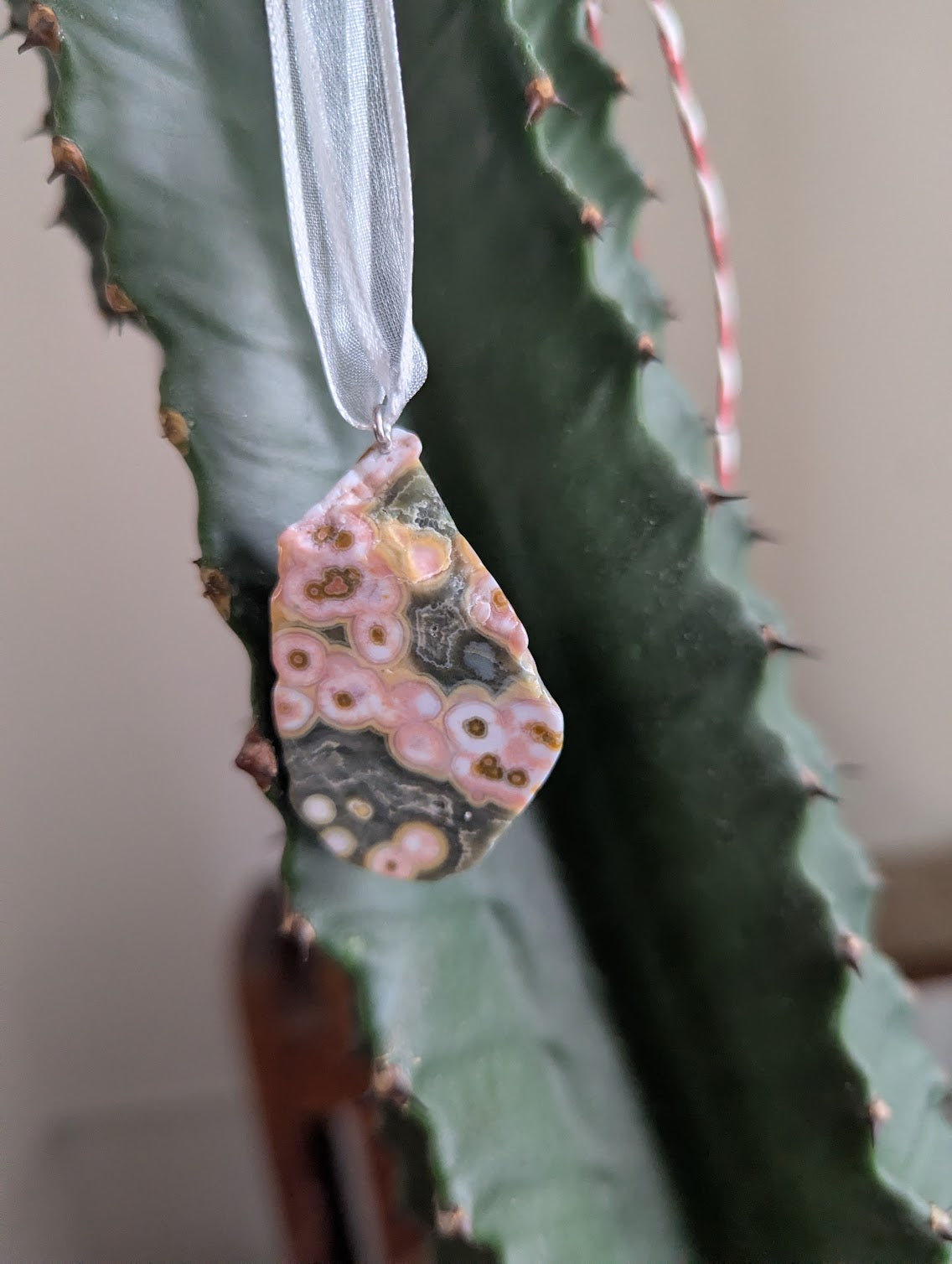 8th Vein Ocean Jasper Tumbled Gemstone Ornament (Various Stones Available)