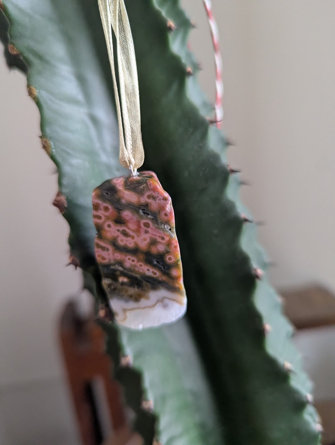 8th Vein Ocean Jasper Tumbled Gemstone Ornament (Various Stones Available)