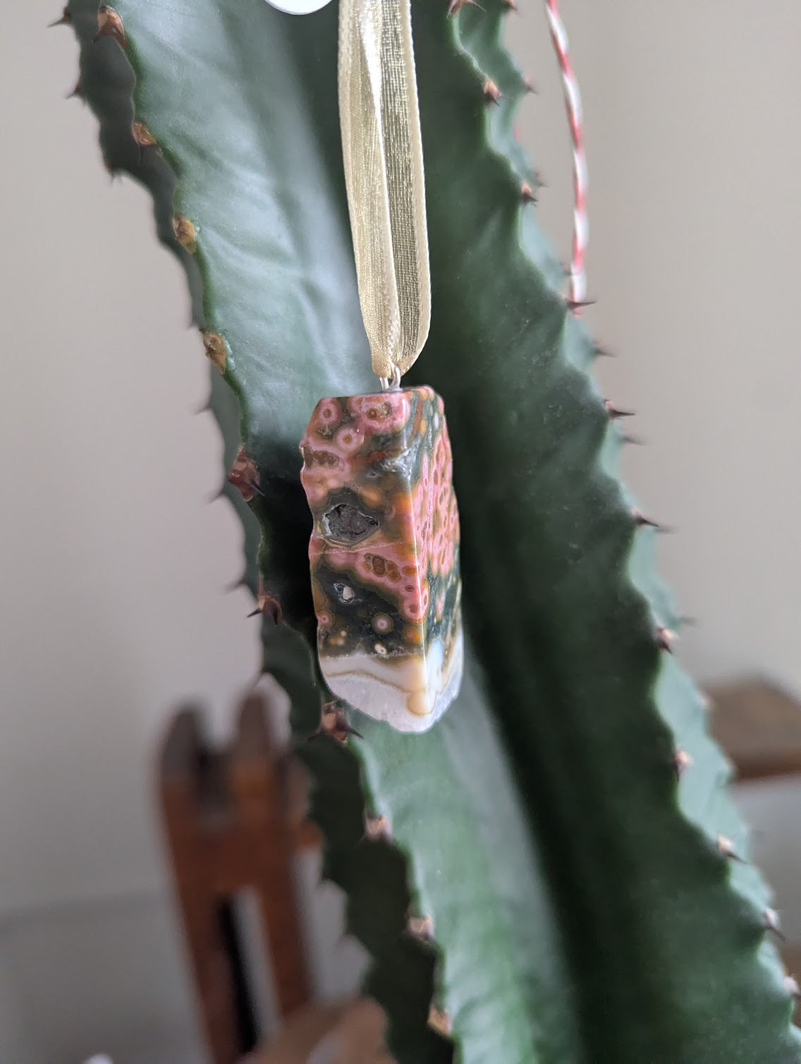 8th Vein Ocean Jasper Tumbled Gemstone Ornament (Various Stones Available)