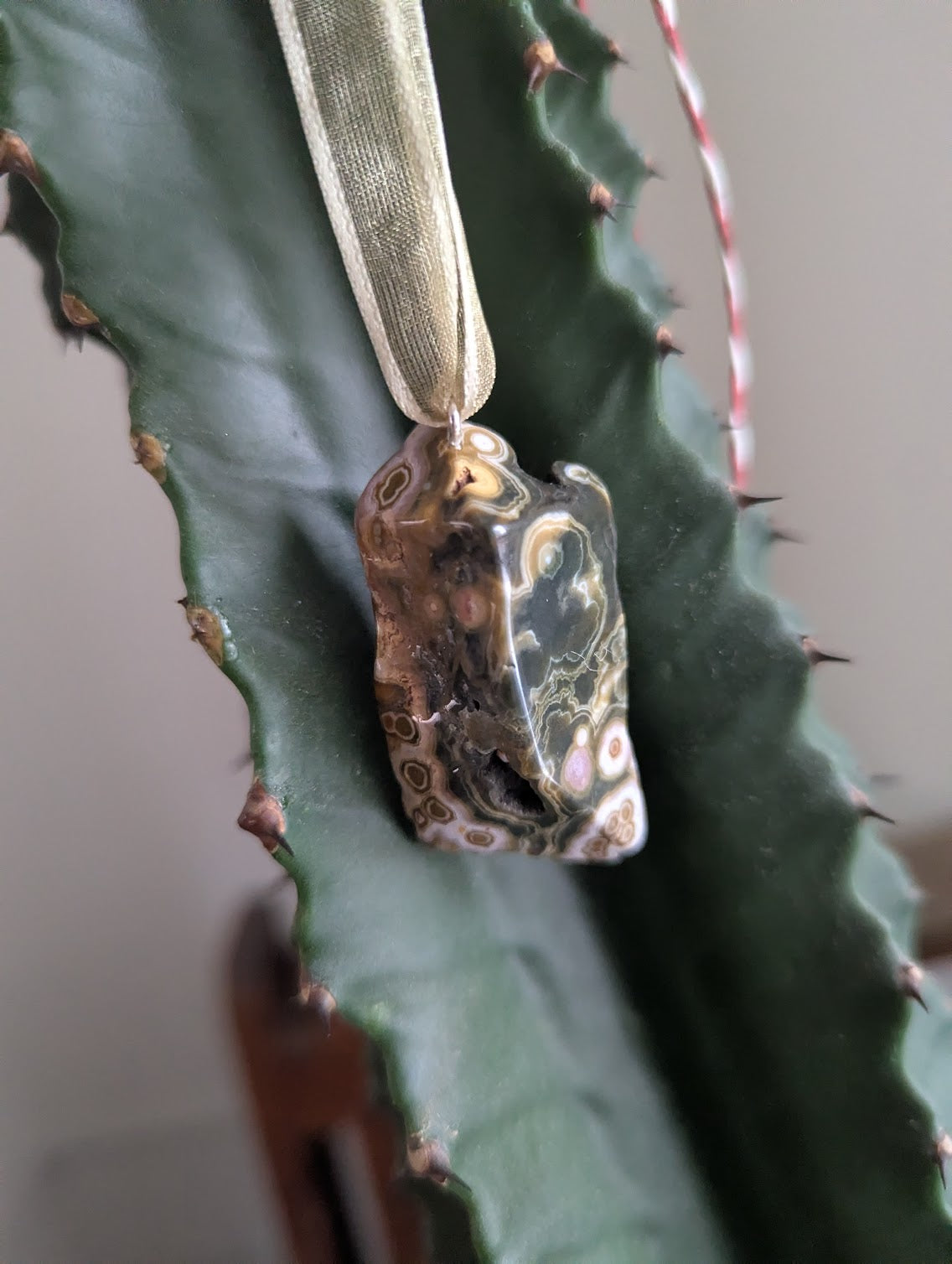 8th Vein Ocean Jasper Tumbled Gemstone Ornament (Various Stones Available)