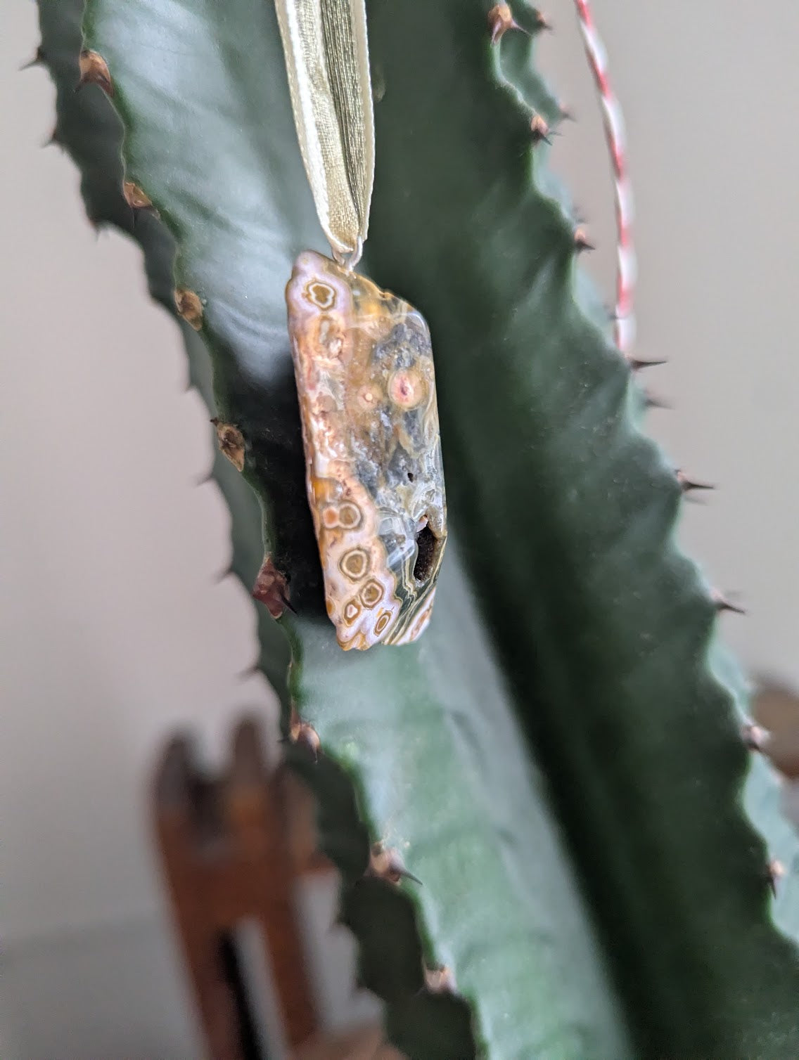 8th Vein Ocean Jasper Tumbled Gemstone Ornament (Various Stones Available)