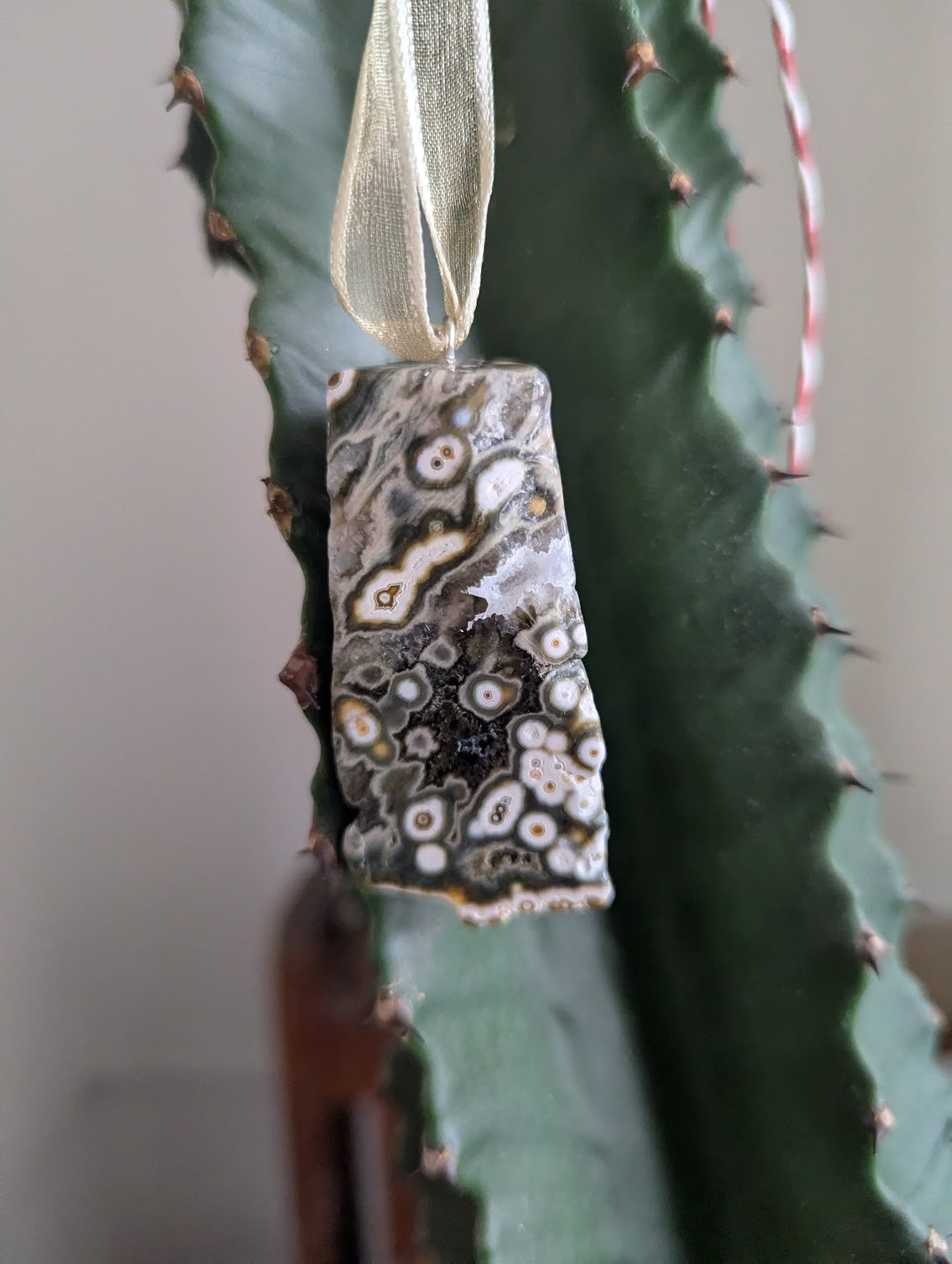 8th Vein Ocean Jasper Tumbled Gemstone Ornament (Various Stones Available)