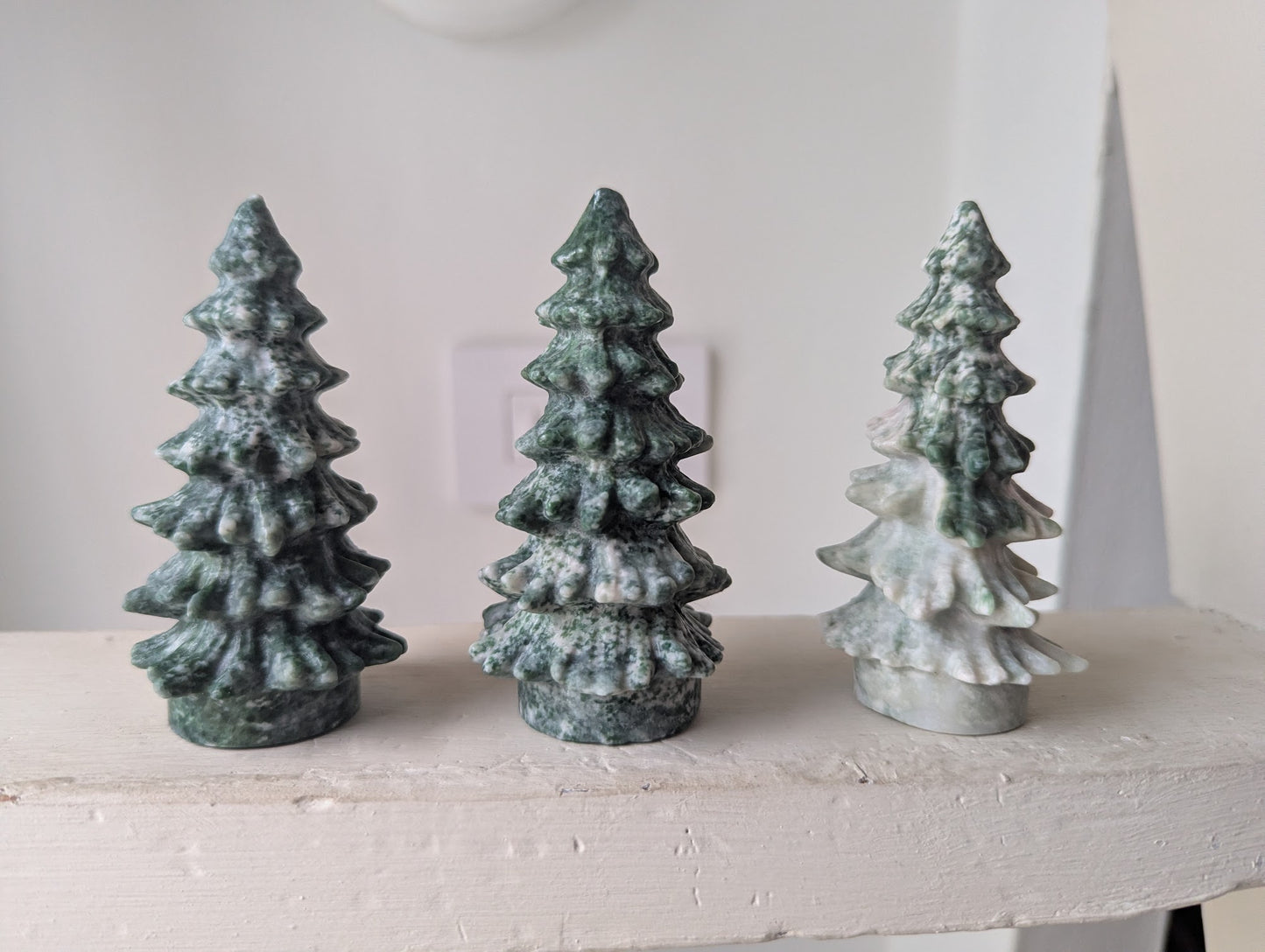 Carved Tree Agate Winter Tree