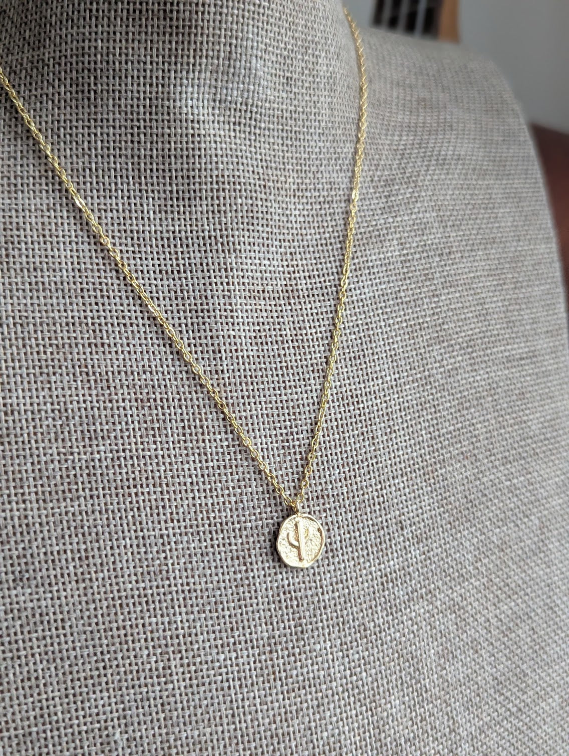 Gold Cactus Gold Necklace