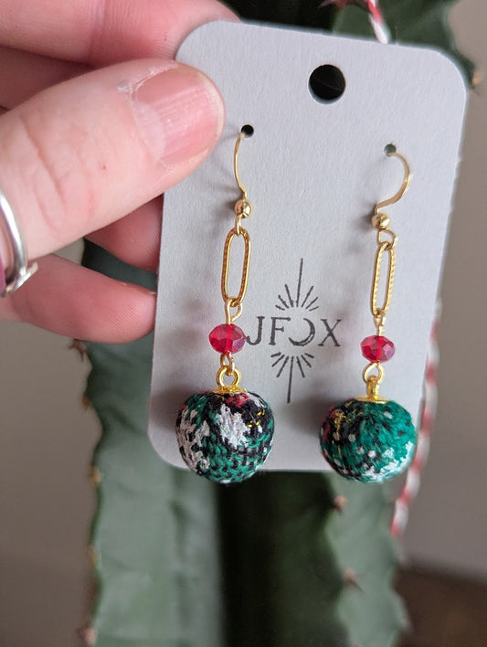 Festive Holiday Ornament Earrings