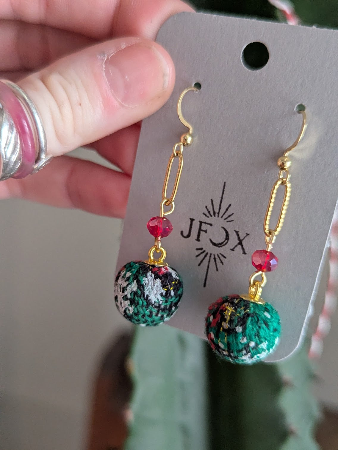 Festive Holiday Ornament Earrings
