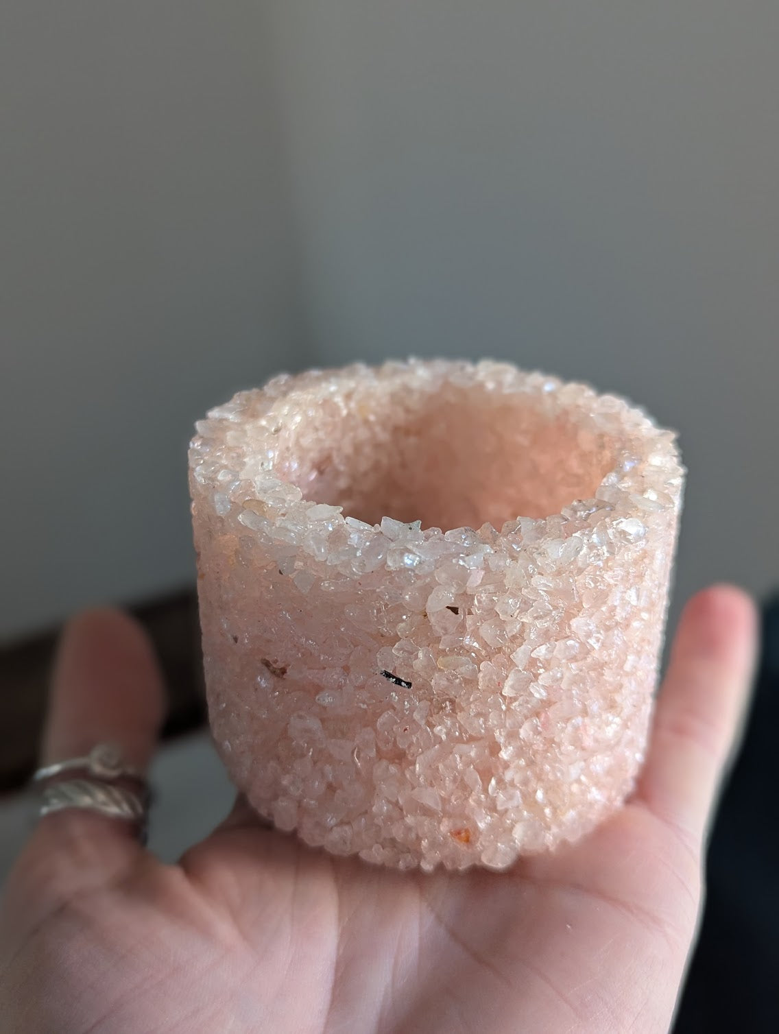 Gemstone Chip Votive Candelholder (Various Gemstones Available)