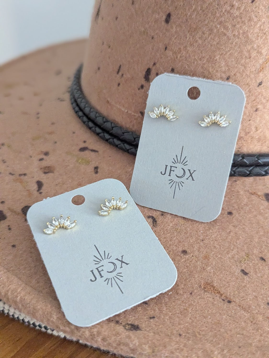 Crystal Lotus Studs
