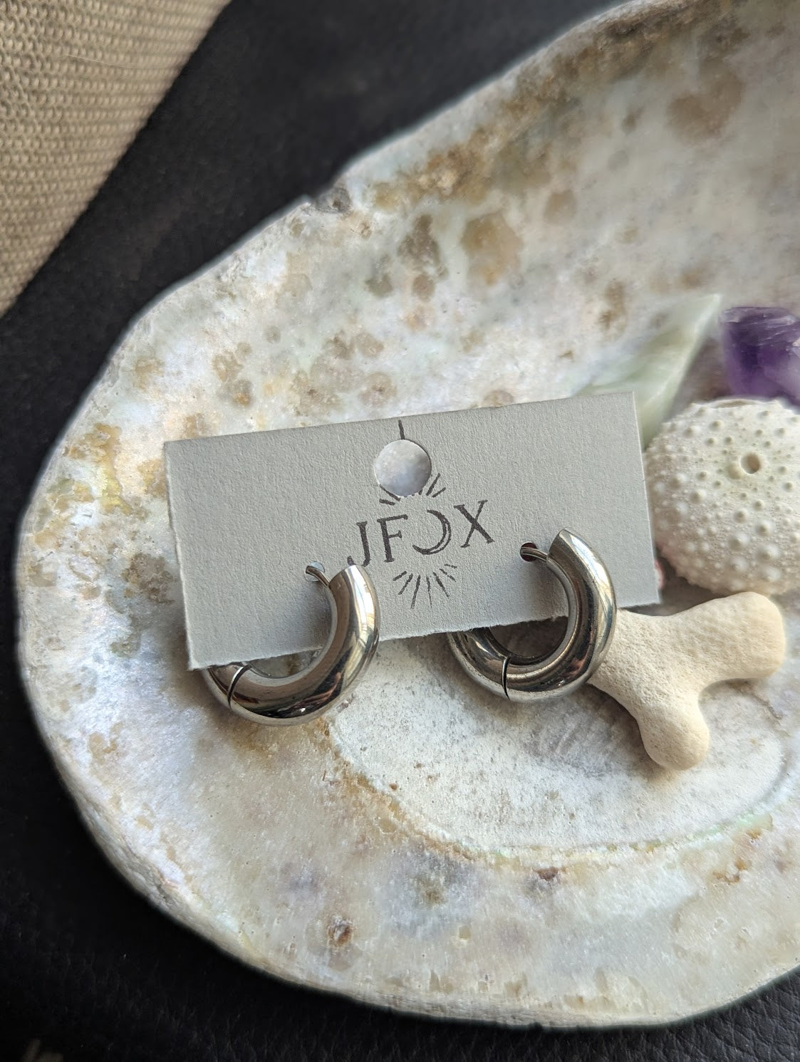 Classic Chunky Hoops (Silver or Gold)