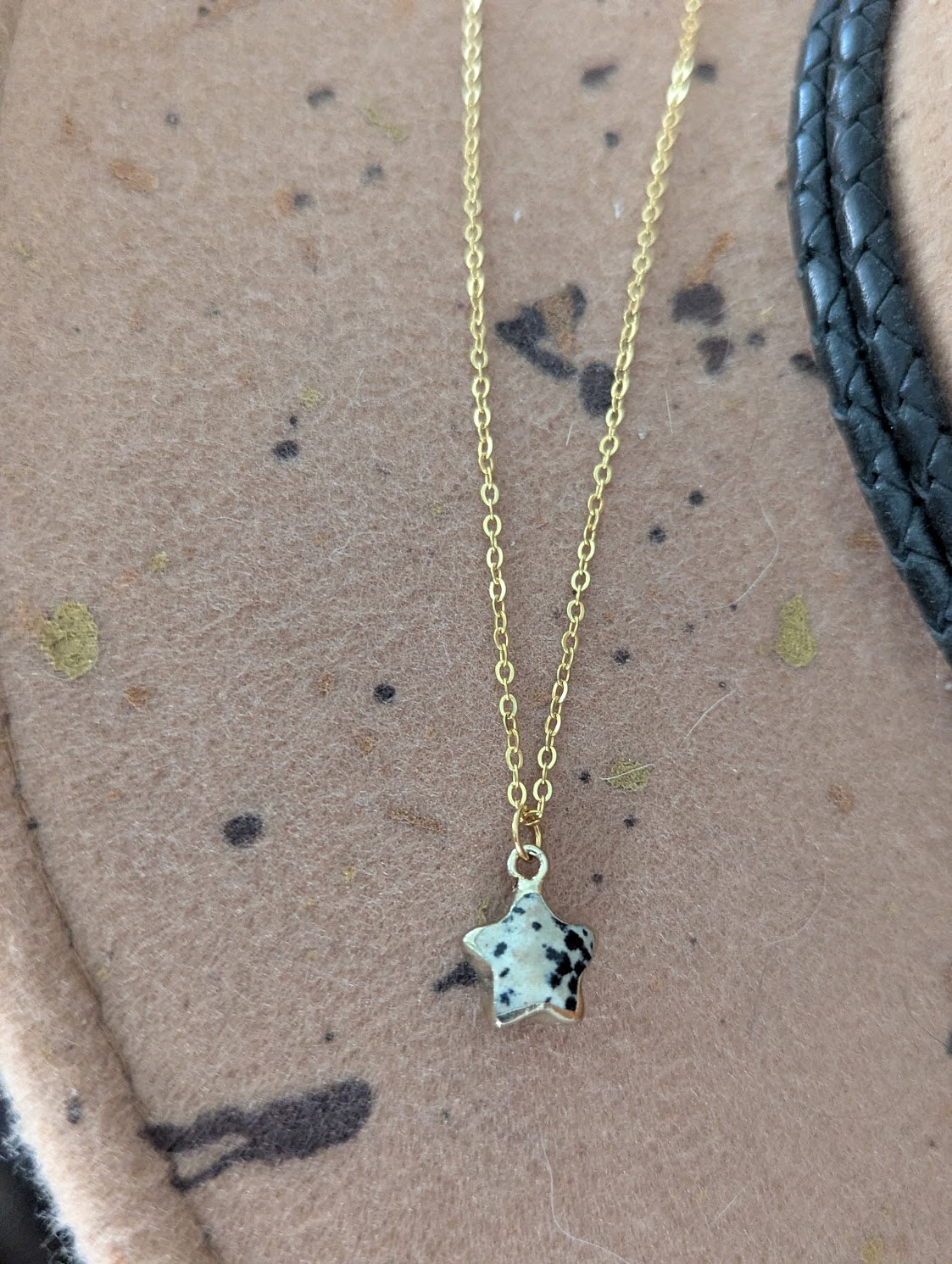 Gemstone Star Gold Stainless Necklace (Various Stone Otions Available)