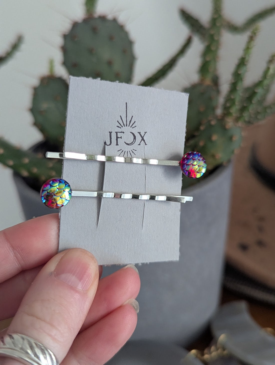 Red Mermaid Bobby Pins Set of 2