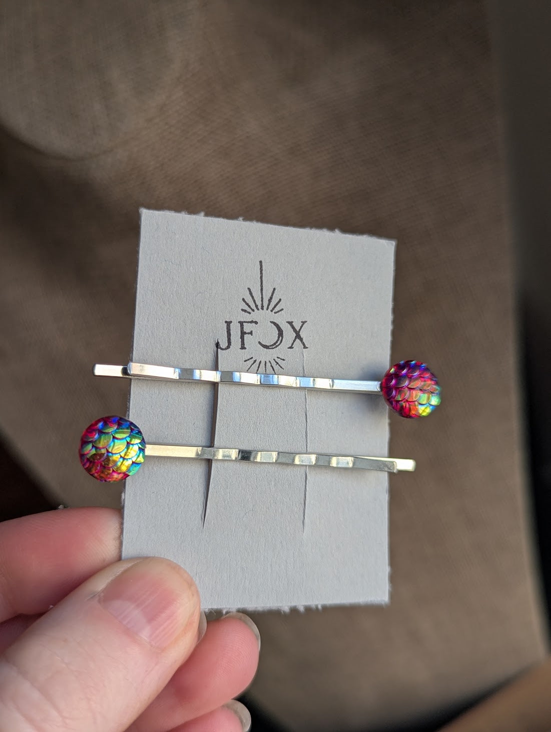 Red Mermaid Bobby Pins Set of 2