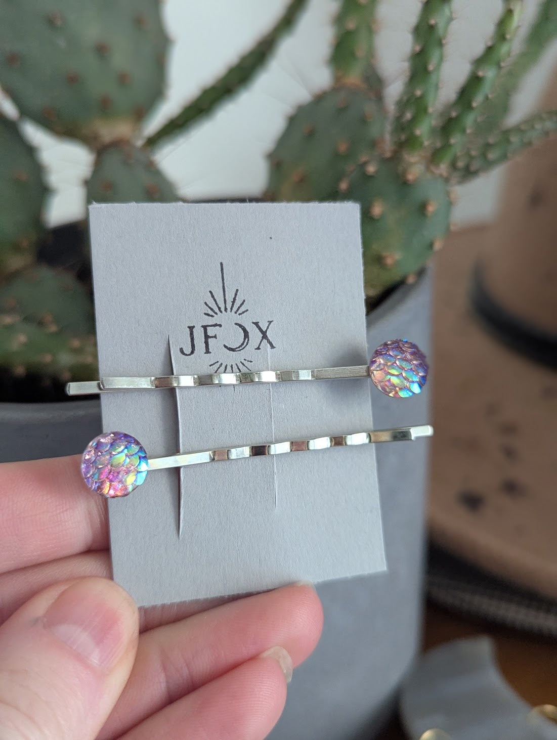 Lavender Mermaid Bobby Pins Set of 2