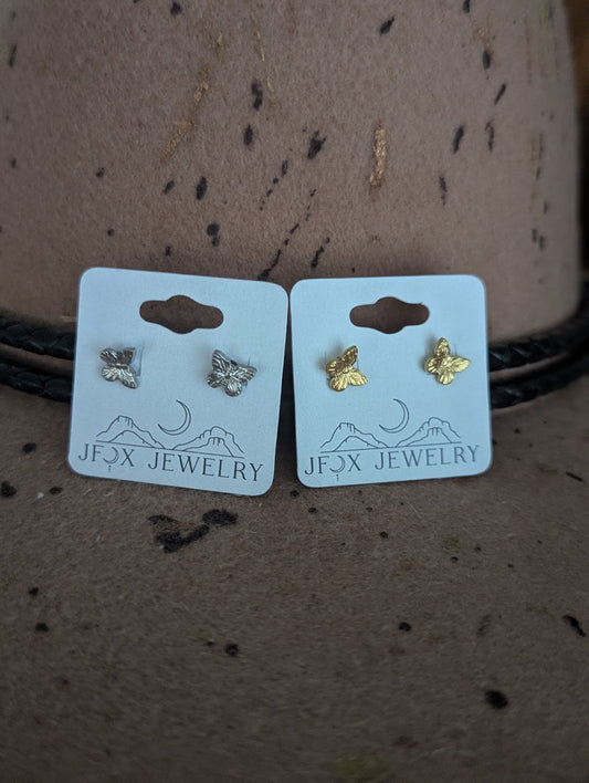 Butterfly Stainless Studs (Silver or Gold)