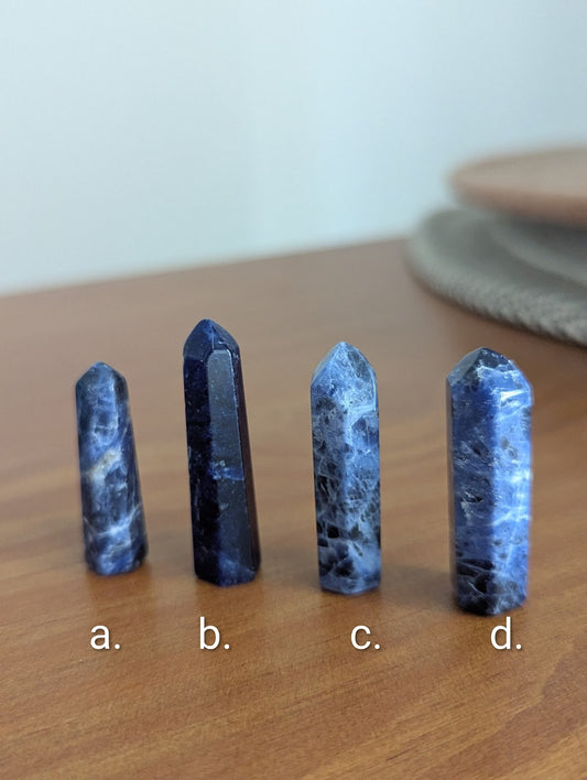 Sodalite Gemstone Point (Various Options Available)